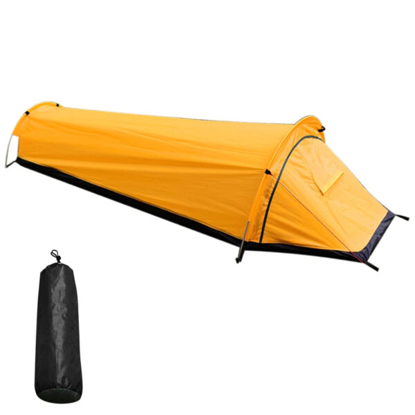 Camping Single Person Tent Ultralight Compact Outdoor Sleeping Bag Tent Larger Space Waterproof Backpacking Tent Cover Hiking - Image 2