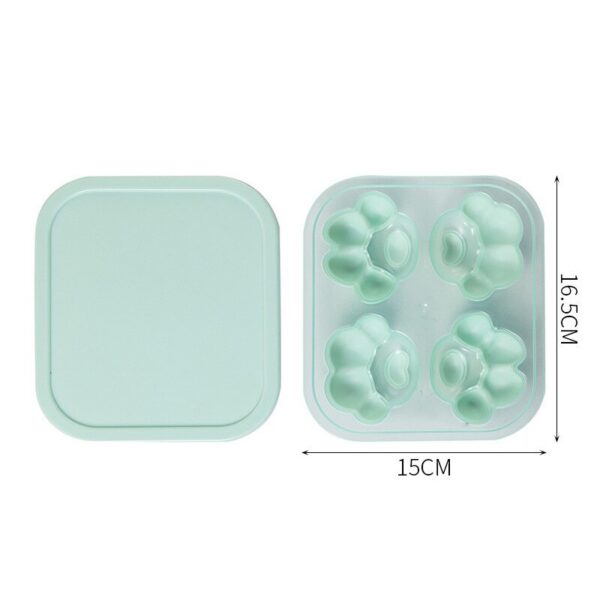 New Cute 4 Grids Ice Making Silicone Mold Cat Paw Shape Frozen Ice Tray Quick Demoulding Fun Cat's Claw Ice Box Ice Touch Mould - Image 11