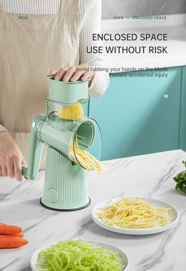 Kitchen Multifunction Grater Slicer Hand Roller Stormvegetable Cutter for Household - Image 11