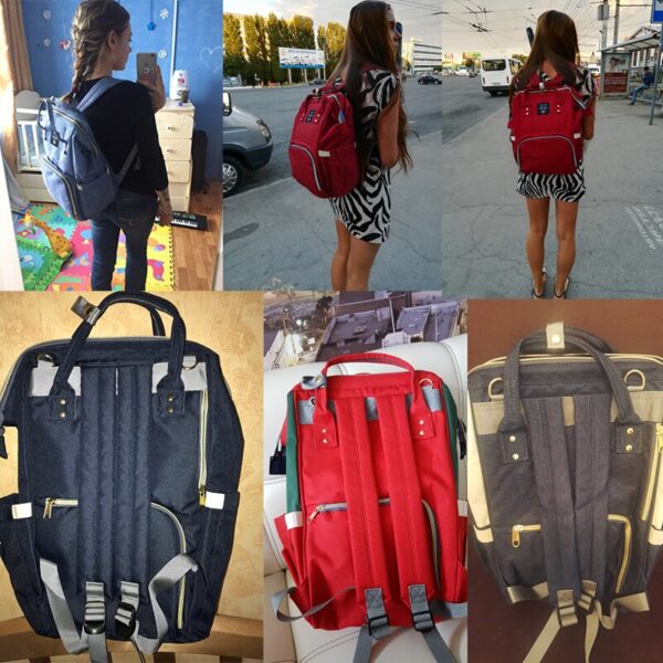 Diaper Bag Mommy Maternity Nappy Bags Large Capacity Baby Travel Backpack Desiger Nursing Bag Baby Care - Image 6