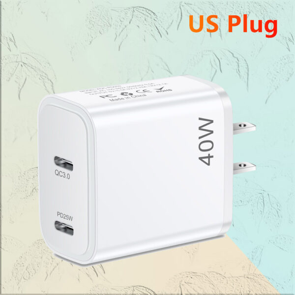 Fast charging mobile phone charging head dual PD Type-C mobile phone charger - Image 8