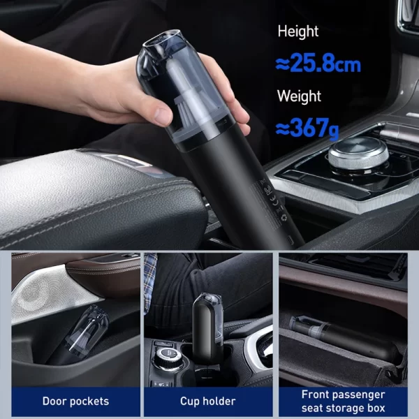 Baseus A1 Car Vacuum Cleaner 4000Pa Wireless Vacuum For Car Home Cleaning Portable Handheld Auto Vacuum Cleaner - Image 6