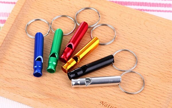 1Pcs Aluminum Emergency Survival Whistle Keychain  Outdoor Sport Tools Multifunctiona Training - Image 3