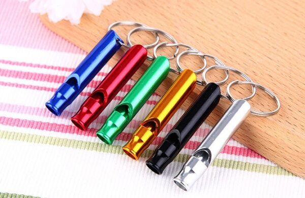 1Pcs Aluminum Emergency Survival Whistle Keychain  Outdoor Sport Tools Multifunctiona Training - Image 4