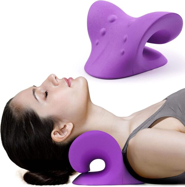 C-type cervical spine massage pillow gravity acupressure neck neck and shoulder massage pillow home corrector - Image 2