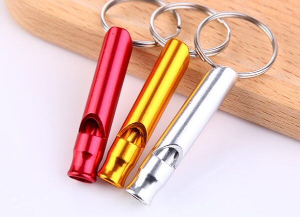 1Pcs Aluminum Emergency Survival Whistle Keychain  Outdoor Sport Tools Multifunctiona Training - Image 5