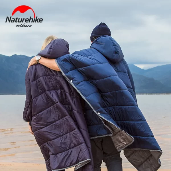 Naturehike Lazy Sleeping Bag Cloak Style Unisex Waterproof Portable Outdoor Camping Warm Sleeping Quilt Winter Travel Poncho - Image 6