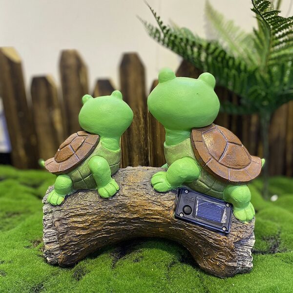 Outdoor solar lamp resin turtle - Image 4