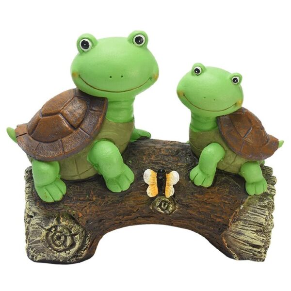 Outdoor solar lamp resin turtle - Image 3