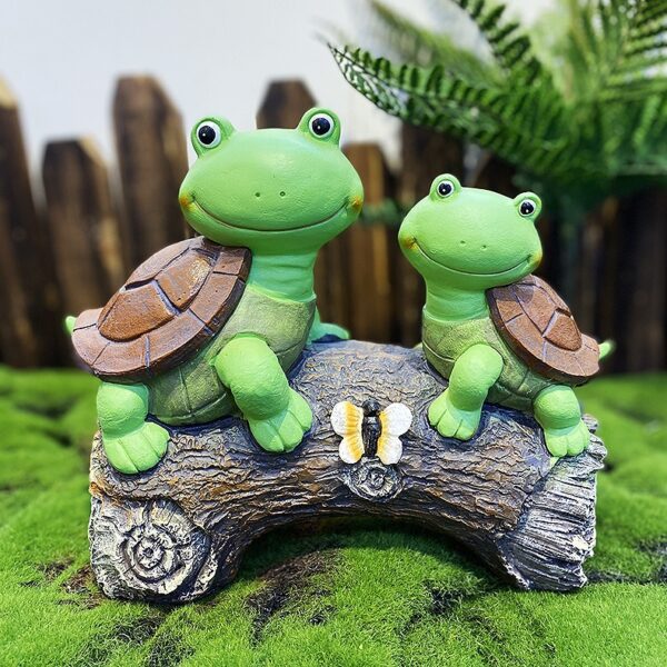 Outdoor solar lamp resin turtle - Image 5