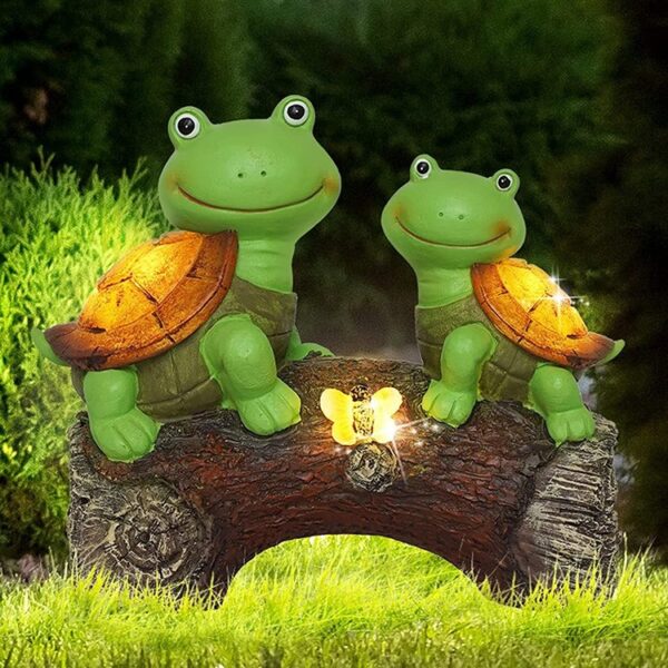 Outdoor solar lamp resin turtle - Image 6