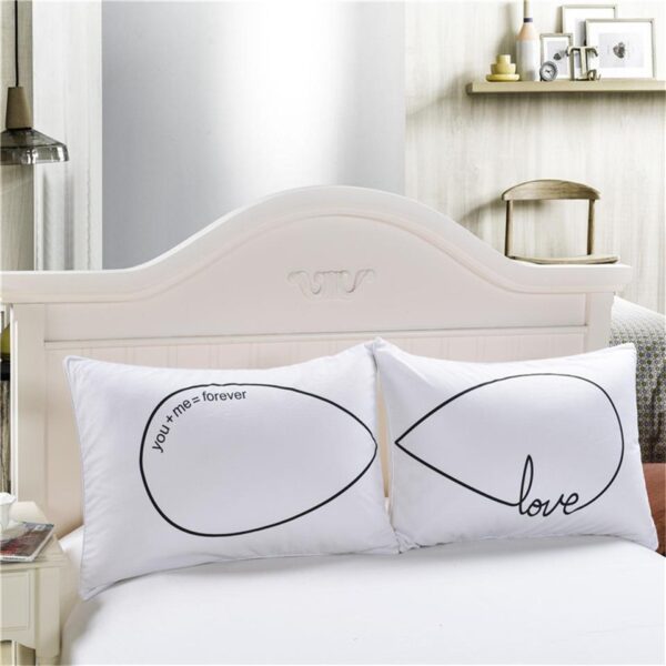 Letter pillowcase Love Bedding Pillowcase 3D Print Bedding - Image 2