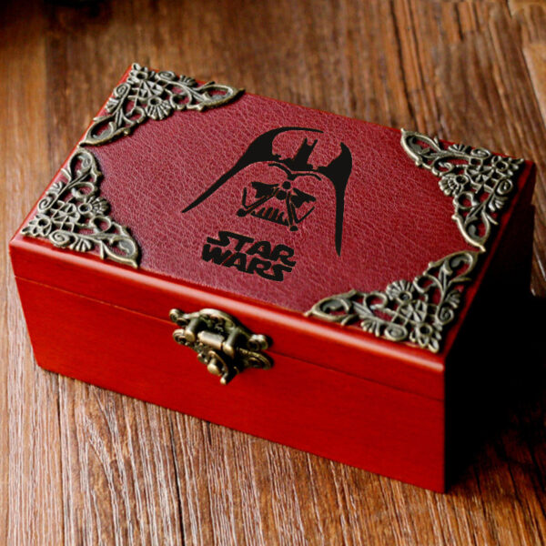 Harry Potter Music Box Vintage Wooden Jewelry Box Spirited Away Pirates of the Caribbean Star Wars Box - Image 3