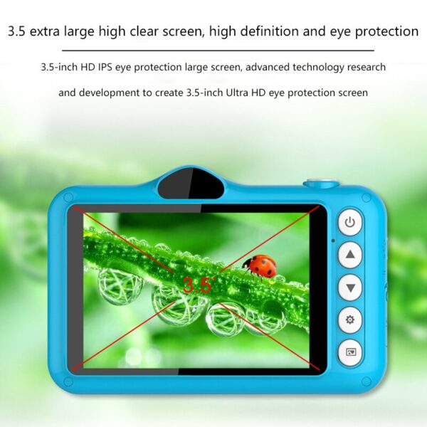 Child Camera Digital Camera 3.5 inch Cute Cartoon Camera Toys Children Birthday Gift 12MP 1080P Photo Video Camera For Kids - Image 4