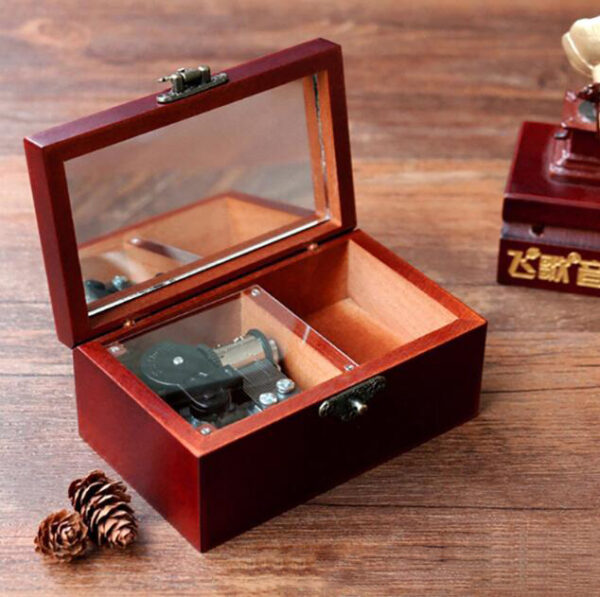 Harry Potter Music Box Vintage Wooden Jewelry Box Spirited Away Pirates of the Caribbean Star Wars Box - Image 5