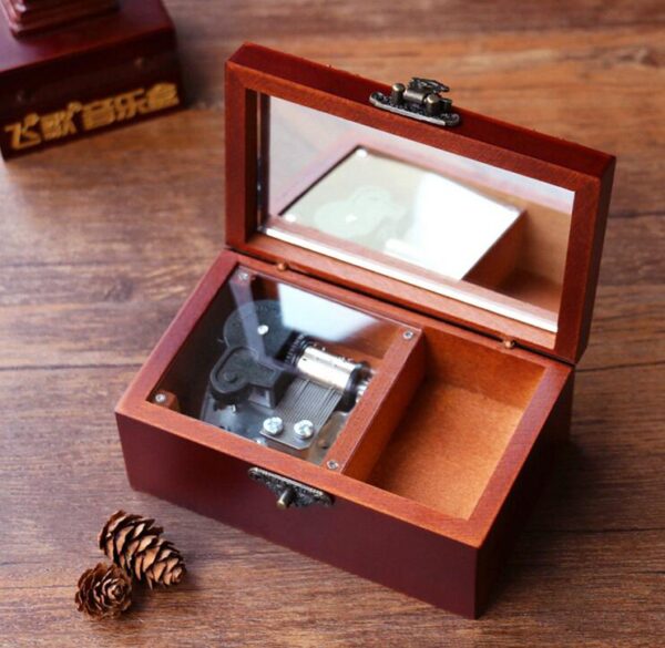 Harry Potter Music Box Vintage Wooden Jewelry Box Spirited Away Pirates of the Caribbean Star Wars Box - Image 4