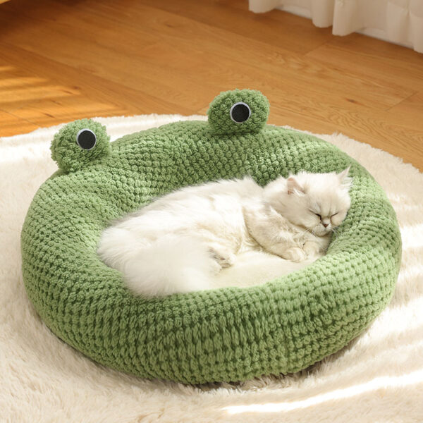 Pet Nest Small Frog Series Cat Nest Warm Dog Nest Autumn and Winter House Nest - Image 3