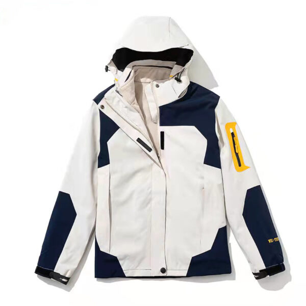 Stormtrooper outdoor three in one detachable autumn and winter fleece warm hiking suit windproof and breathable jacket